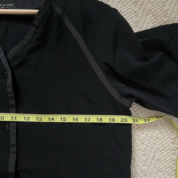 Rag & Bone black button down jersey dress - Picture 8 of 9